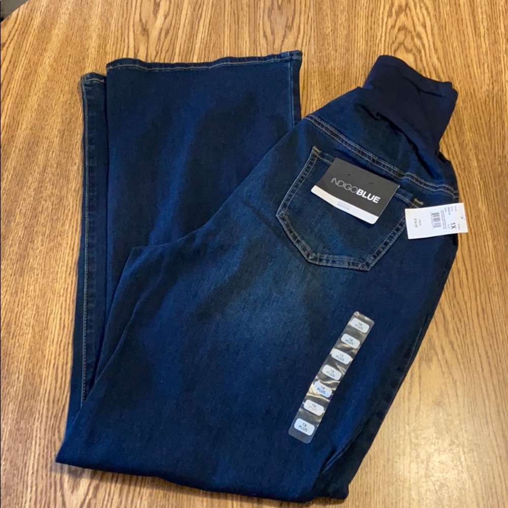 NWT Motherhood maternity plus size boot cut jeans